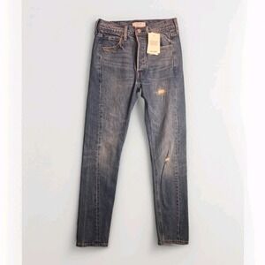 NWT Levi's Altered 501 Skinny Jeans 26 X 30 Button Fly Leg Stretch Denim